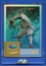 Nolan Ryan AUTOGRAPHED 2002 ETOPPS CLASSICS BASEBALL CARD SIGNED 