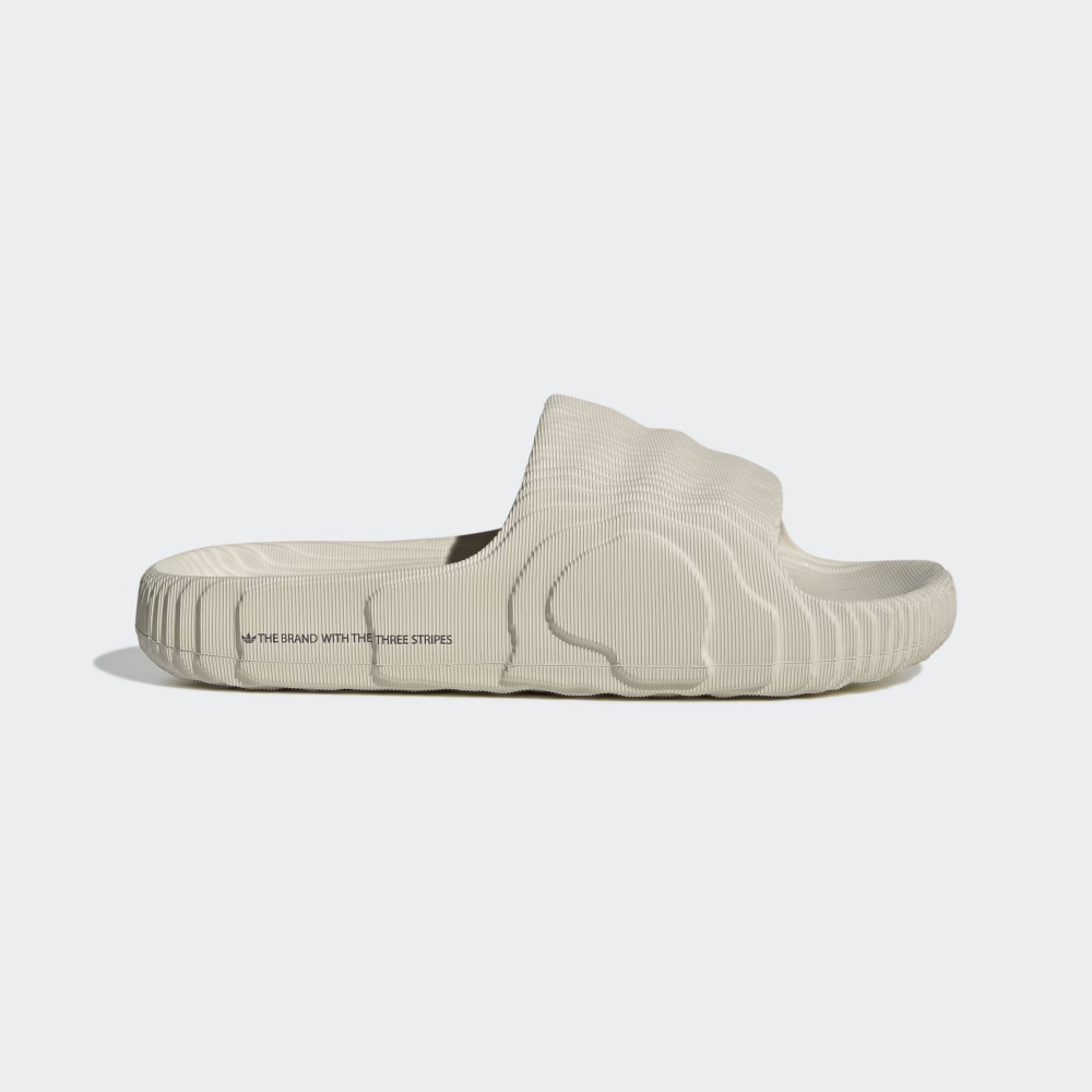 New Adidas Mens ADILETTE 22 GX6950 ALUMINIUM / BEIGE US M 6 - 11