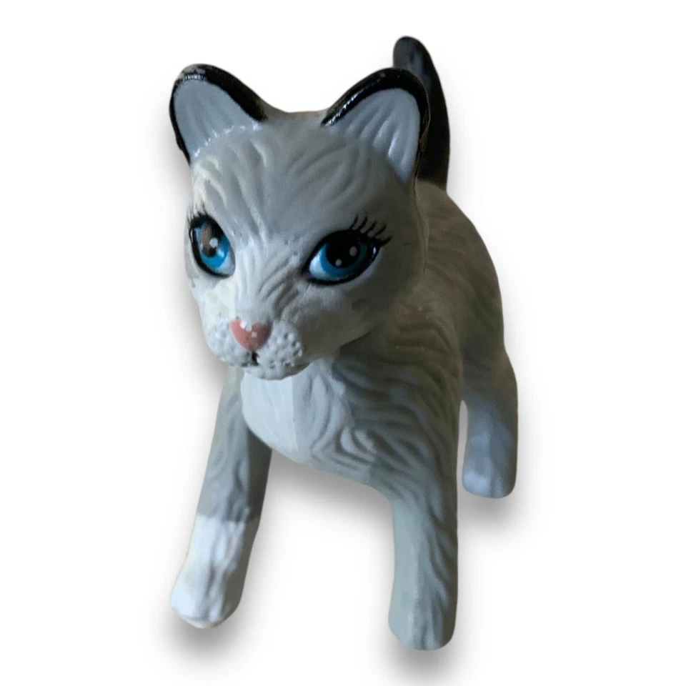 Vintage 2002 Barbie Playtime Pets Gray Cat Replacement Figure 56722 - Image 3 of 4