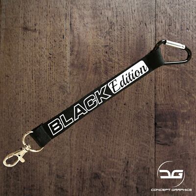 Black Edition Funny JDM Euro Dub Mini Lanyard Car Keyring