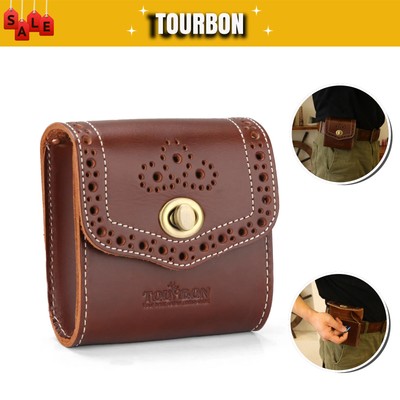 TOURBON Leder-Slingshot-Gehäusehalter.22LR/.357/.45 Munitionstasche Gürteltasche