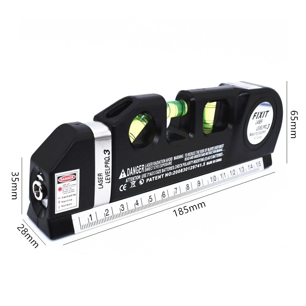 Multipurpose Laser Level Vertical Horizon Measuring Tape Aligner with Tripod pro