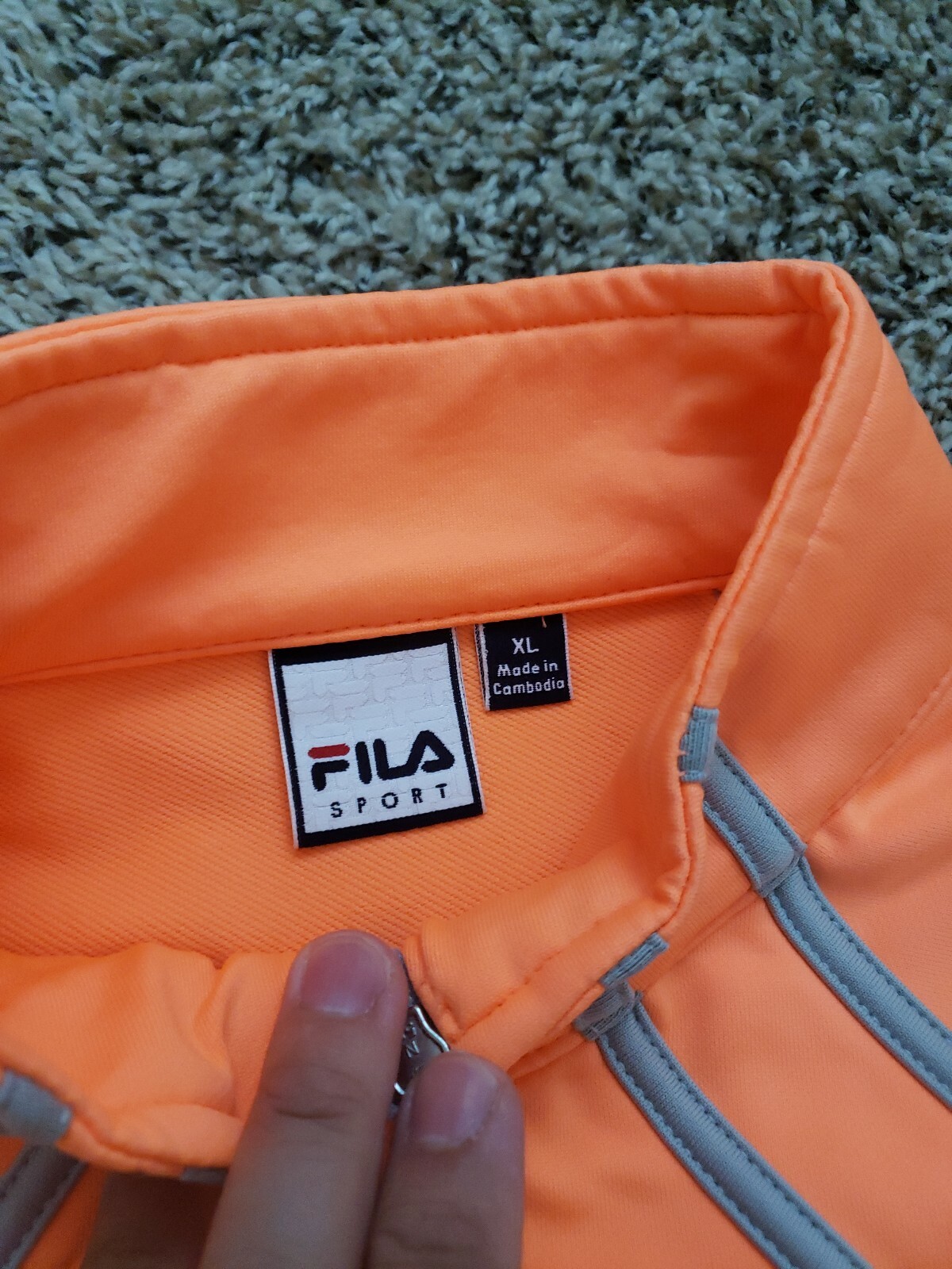 Fila Sports Abbigliamento attivo donna full zip XL arancione