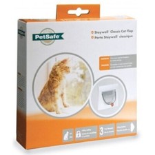 Staywell 4 Way Cat Flap Door White Tunnel