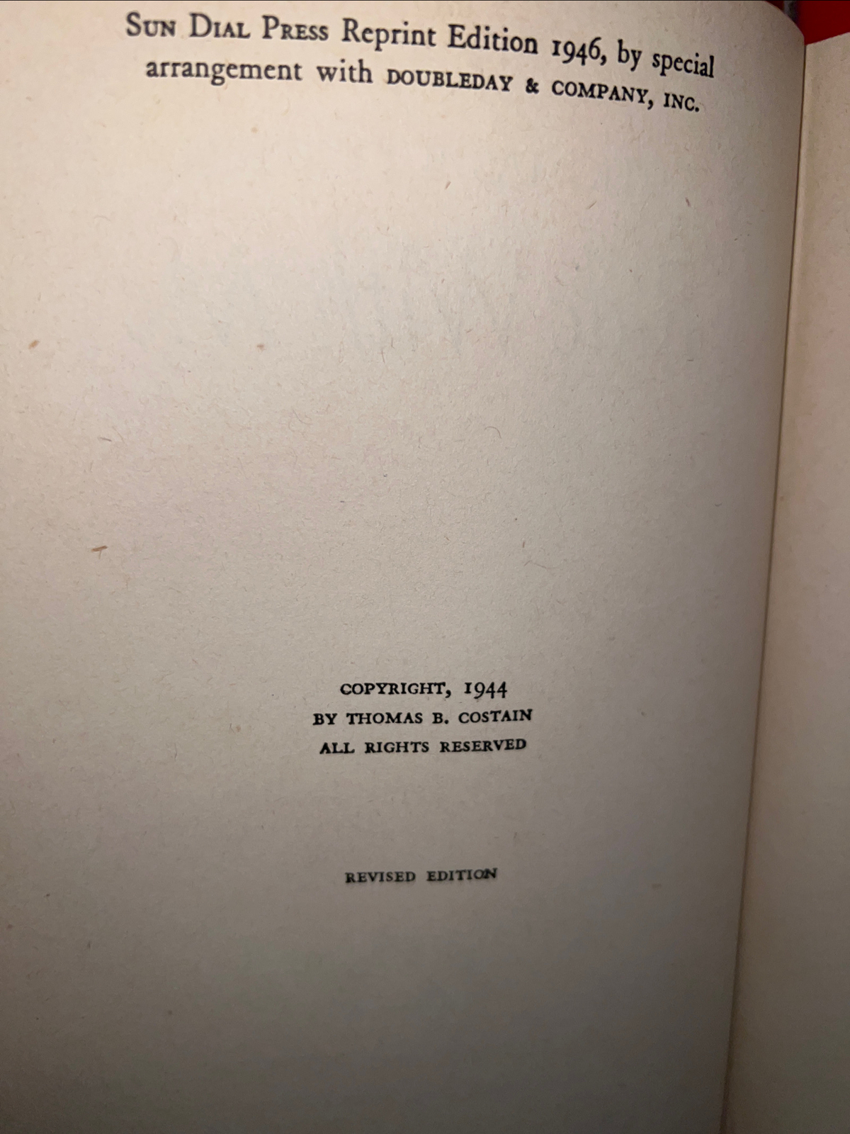 1946 Ride with Me by Thomas B. Costain Revised Edition HardCover eBay