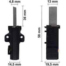 Kohlebürsten Kohlen für Whirlpool PURE STEAM, SAN MARCO 1400 Waschmaschine