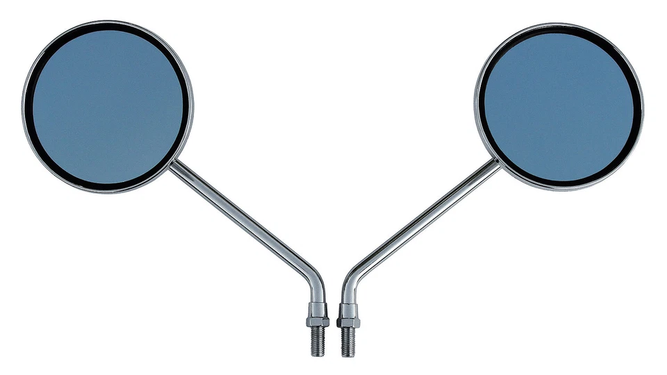 原始设备制造商质量 4 英寸圆形摩托车后视镜 - 本田 Nighthawk 250 450 550 650 700 750 — 第 2/4 张图片