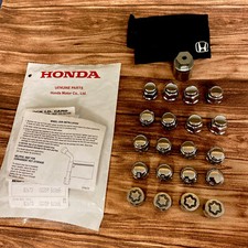 Honda Genuine Oem Used Lug Nuts And Wheel Locks Set 19mm 12x1.50 Short Lug Nuts.