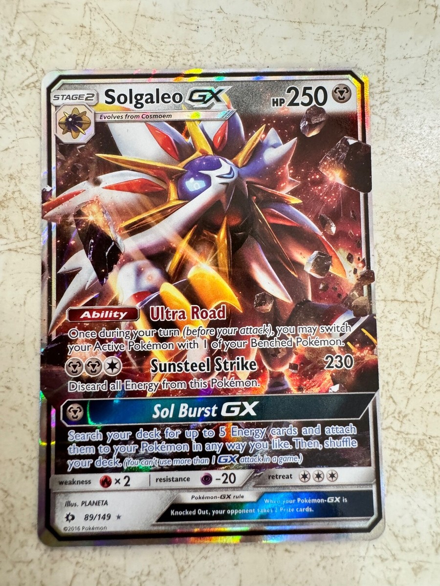 Solgaleo GX 89/149 Ultra Rare Pokemon TCG Sun & Moon Card | eBay