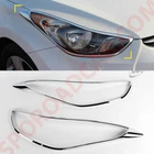 Chrome Head Lamp Cover Molding Trim for Hyundai Elantra MD 2011-2015 K-957