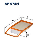 Filtron AP078/4 Luftfilter FüR Nemo 500L 500X Doblo Cargo Fiorino Qubo Combo