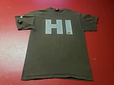 Vintage Quicksilver Hawaii T-Shirt Brown M 100% Cotton Board Riders Club
