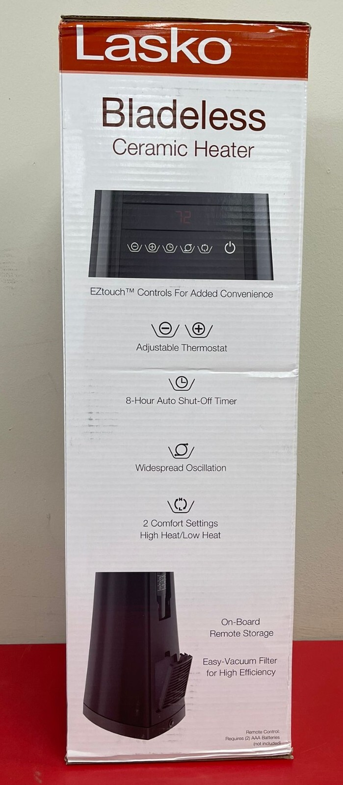 Lasko AW310 Bladeless Oscillating Ceramic Space Heater with Remote Control