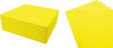 150 10" Record Bin Index Divider Cards - 10-1/4"x11-1/2" Yellow Standard 30mil