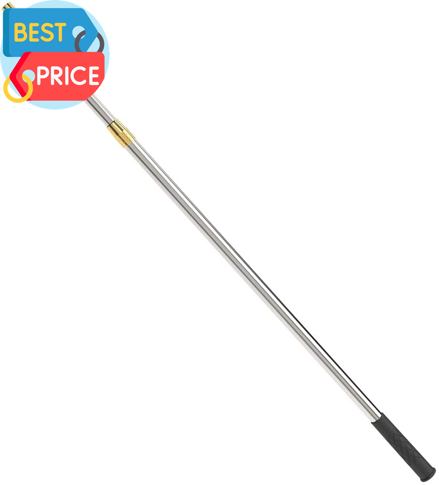 best fish gig pole Retractable Fishing Gaff, Stainless Steel Flounder Gig Frog Gig Gaff Pole,  Muti-