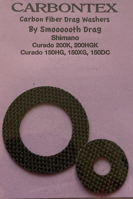 Carbontex Smooth Drag washer kit set Shimano Curado 150HG 150XG 150DC