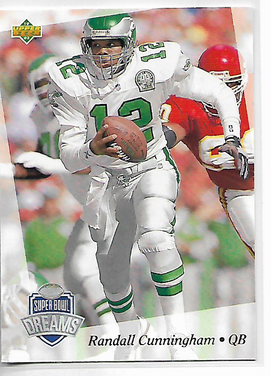 1993 Upper Deck NFL Experience Randall Cunningham Card #43