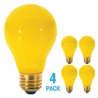 Pack YELLOW BUG LIGHT BULBS 40W Watt A19 Medium E26 120V 40A/Bug 40A/YB 40A19/Y