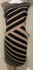 ANN TAYLOR LOFT Womens Black & Tan Career Dress - Sz 0
