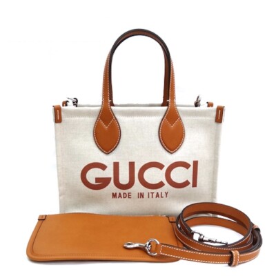 GUCCI Tote Bag Pouch 772144 Shoulder Crossbody Hand Purse Brown