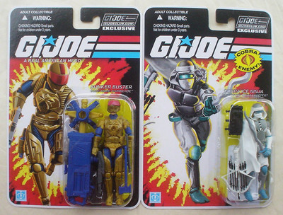 BARRICADE & NIGHT CREEPER Ice Ninja GI Joe Collectors Club FSS 4.0 Hasbro 2016