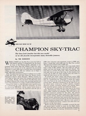 Champion Sky-Trac Aircraft Report 6/21/2025l