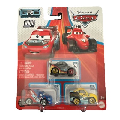 Disney Pixar Cars Mini Racers GRC 3-Pack - Raqul Caroule + Max + Cruz Ramirez