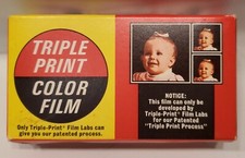 Vintage Triple-Print Film Labs 126 Color Film Made in USA Exp. Sept 1974 Sealed