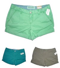 Womens AEROPOSTALE Color Twill Midi Shorts NWT 2182-1