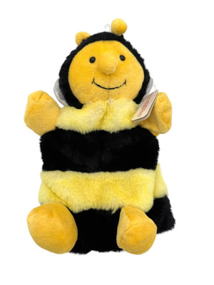 DolliBu Honeybee Plush Hand Puppet For Kids - Soft Stuffed Animal Hand Puppet