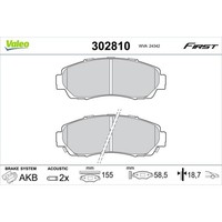 Valeo BremsbelÄGe Satz Vorderachse Passend FüR Honda CR-V Odyssey | 302810