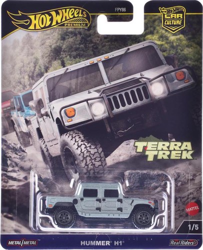 Hummer H1 Pickup Truck Gray Metallic Terra Trek Series 1:64 Diecast Model - Picture 1 of 3