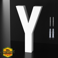 useNumber 6 Inch White Floating House Numbers, Letter Y