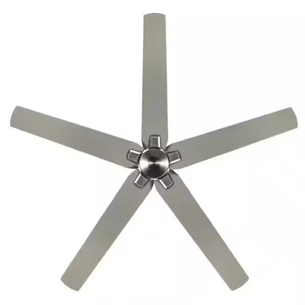 Ventilador de techo de níquel cepillado Hampton Bay Bellmore 56" con motor de CC y control remoto Foto 4 de 4