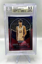 2023-24 Prizm Draft Picks Brilliance Matas Buzelis Red Shimmer RC #5/9 BGS 9.5