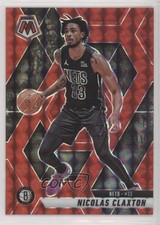 2024-25 Panini Mosaic Red Mosaic Prizm Nic Claxton Nicolas Claxton #106 18ys