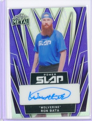 2025 Leaf Power Slap RON BATA ''Wolverine'' Autograph AUTO Purple 12/25