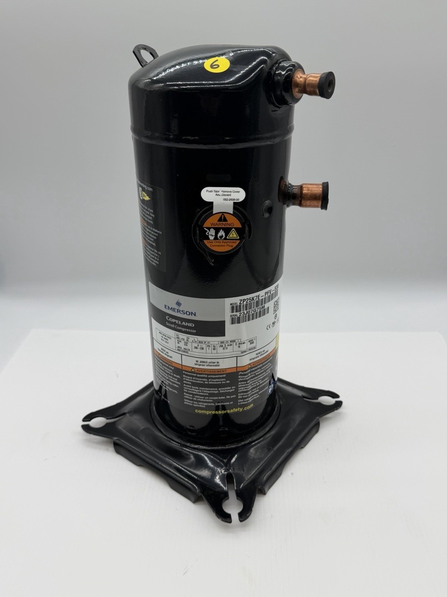 Copeland ZP25K7E-PFV-830 Compressor ZP25K6E-PFV 208-230V 1 PH R