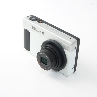 PENTAX Optio H90 White Silver Compact Digital Camera Excellent