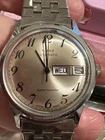 Vintage Automatic Timex Wristwatch Day Date 37710 10980 Runs Well