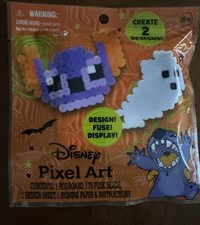 NEW DISNEY LILO  STITCH HALLOWEEN melty  fuse melty beads kit makes 2 pixel