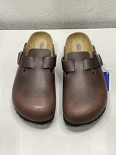 Birkenstock Boston BS Shoes Unisex W10 M8 Oiled Leather Habana Soft Footbed Clog