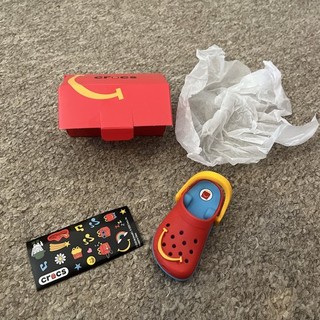McDonald’s Happy Meal Toys Crocs Shoe Toy 2026 red croc With Stickers