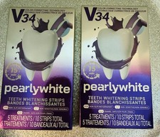 pearlywhite V34 Color Correcting Teeth Whitening Strips 10ct Mint Non-Slip 2