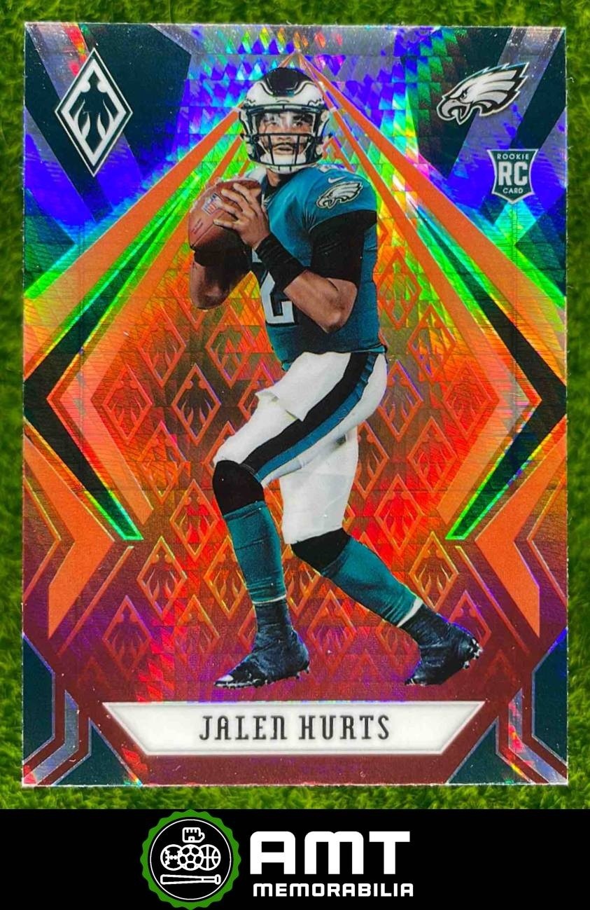 Jalen Hurts 2020 Panini Phoenix Fire Burst RC Philadelphia Eagles #114