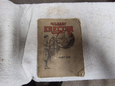 AC Gilbert Erector Part One Manual 1920's Good Condition See Photos