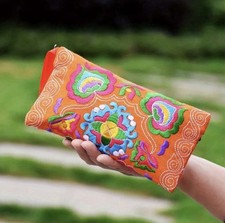 Mexican Style Wristlet Orange