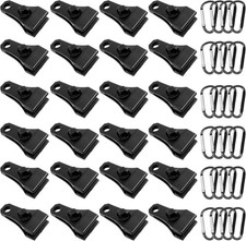 Upgrade Large Tarp Clips Heavy Duty Lock Grip -Total 48 Pcs Tarp Clamps Thumb Sc
