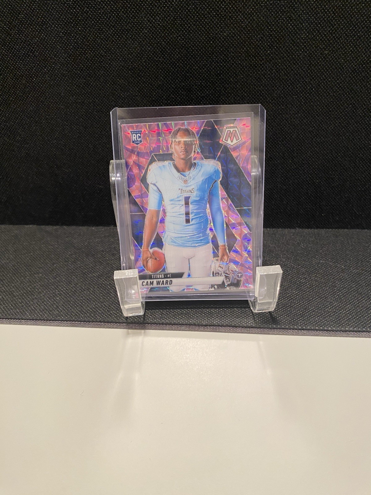 2025 Mosaic Football Cam Ward Reactive Purple  Rookie Variation RC #272 Titans