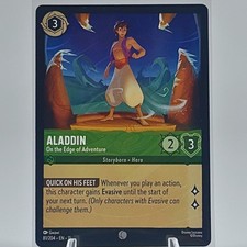 Disney Lorcana Aladdin On the Edge of Adventure 81/204 Winterspell NM